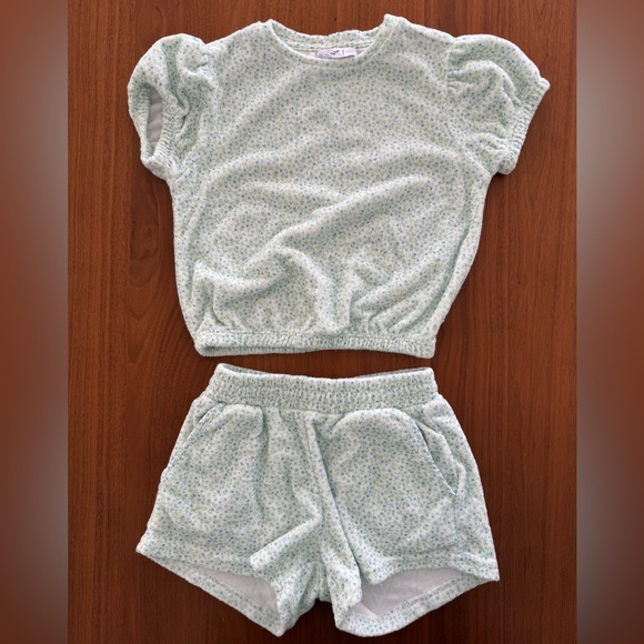 Minnow French Terry Floral Lounge Set - Picture 1 of 6